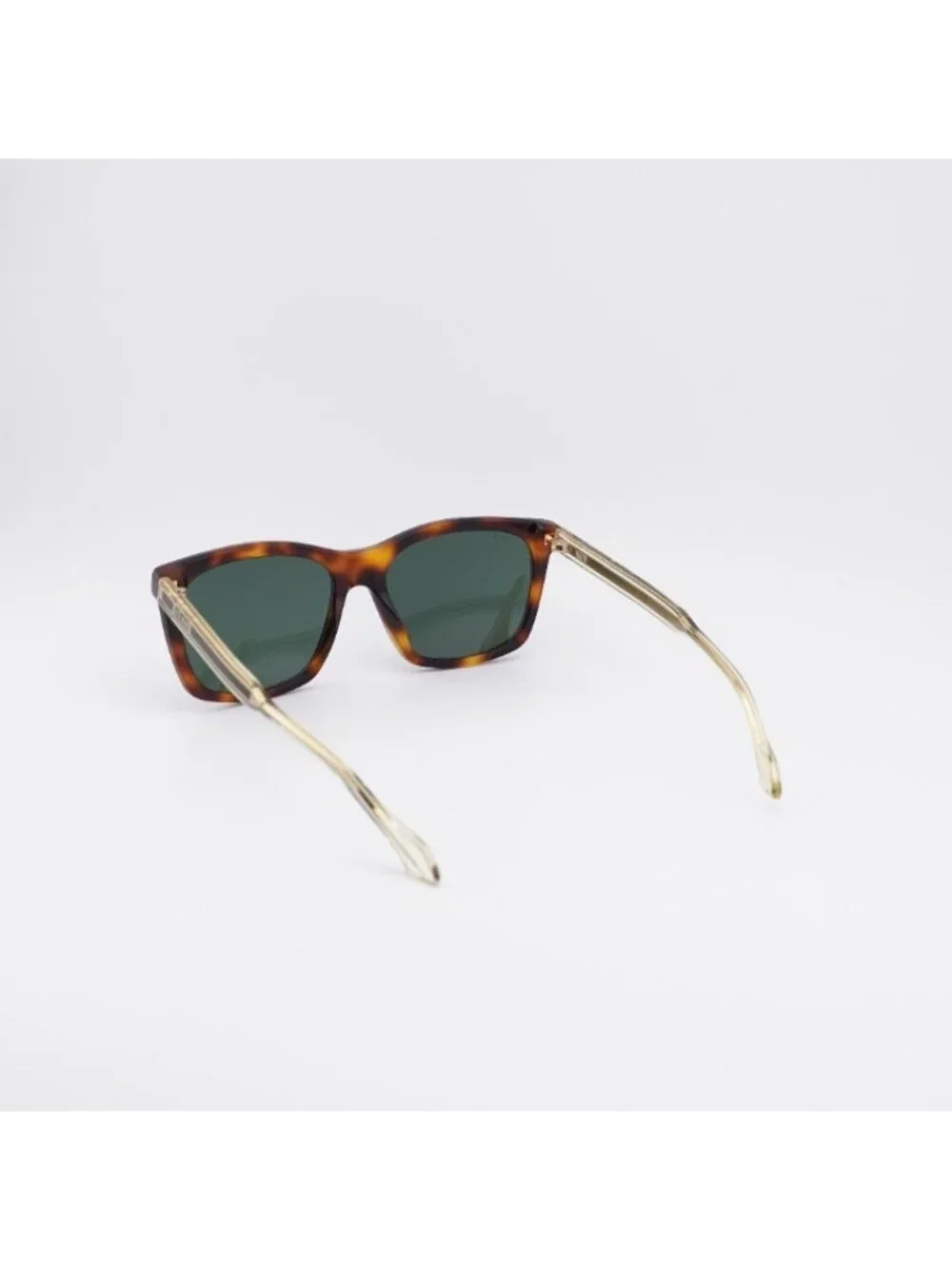 Gucci GG0558S 003 Sunglasses Havana Rectangle Frame, Green Lenses
